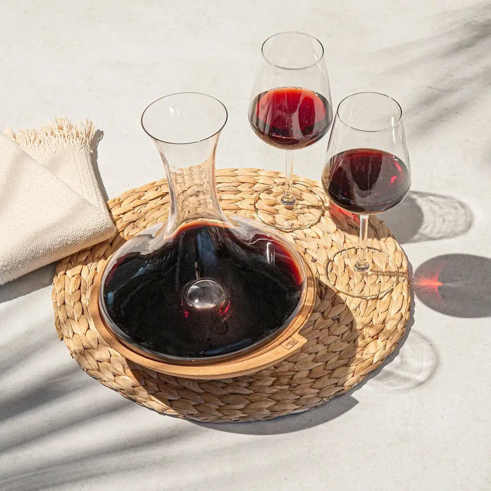 Vacu Vin Dekantierkaraffe Wirbelnde Karaffe - Kristallglas - 1 Liter