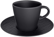 Villeroy & Boch Espressotasse und Untertasse Manufacture Rock - Schwarz - 60 ml