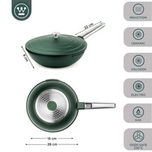 Westinghouse Wokpfanne Performance Gracious Green - ø 28 cm - Standard Antihaftbeschichtung