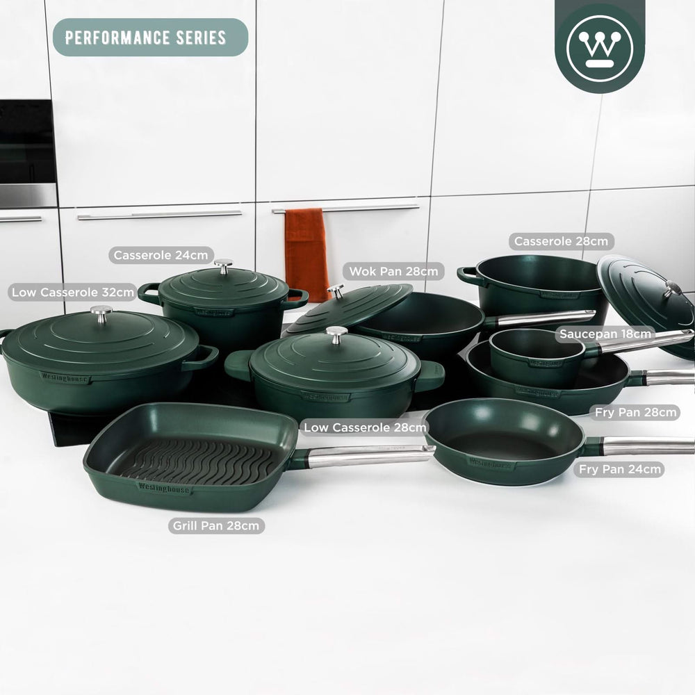 Westinghouse Wokpfanne Performance Gracious Green - ø 28 cm - Standard Antihaftbeschichtung