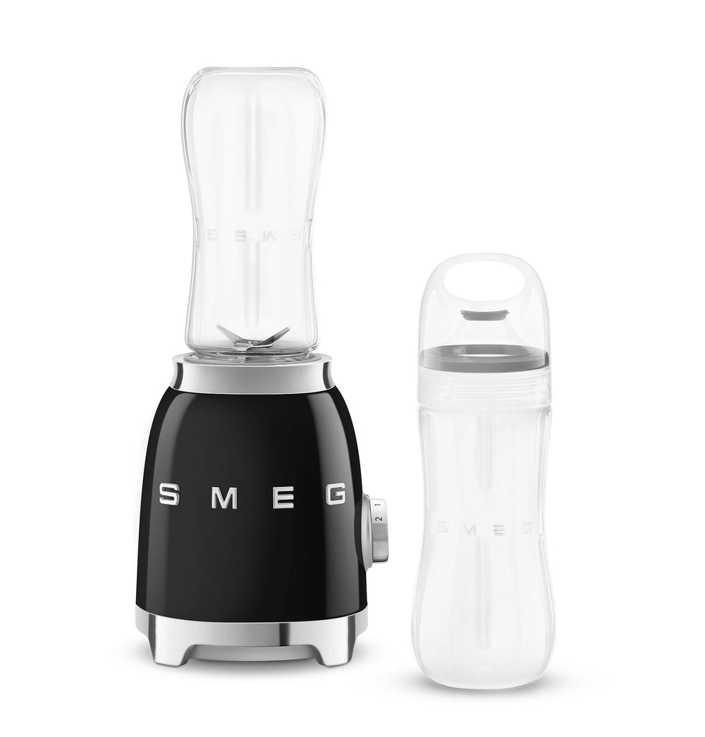 SMEG Smoothie Blender – kompakt – Schwarz – 600 ml – PBF01BLEU