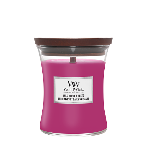 WoodWick Duftkerze Medium Wild Berry & Beets - 11 cm / ø 10 cm