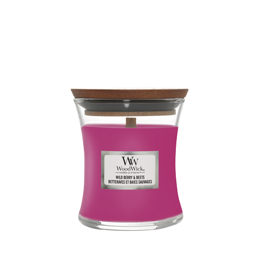 WoodWick Duftkerze Mini Wild Berry & Beets - 8 cm / ø 7 cm