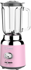 Westinghouse - Retro Blender - Smoothie Maker - Rosa - 1,5 Liter - 600W