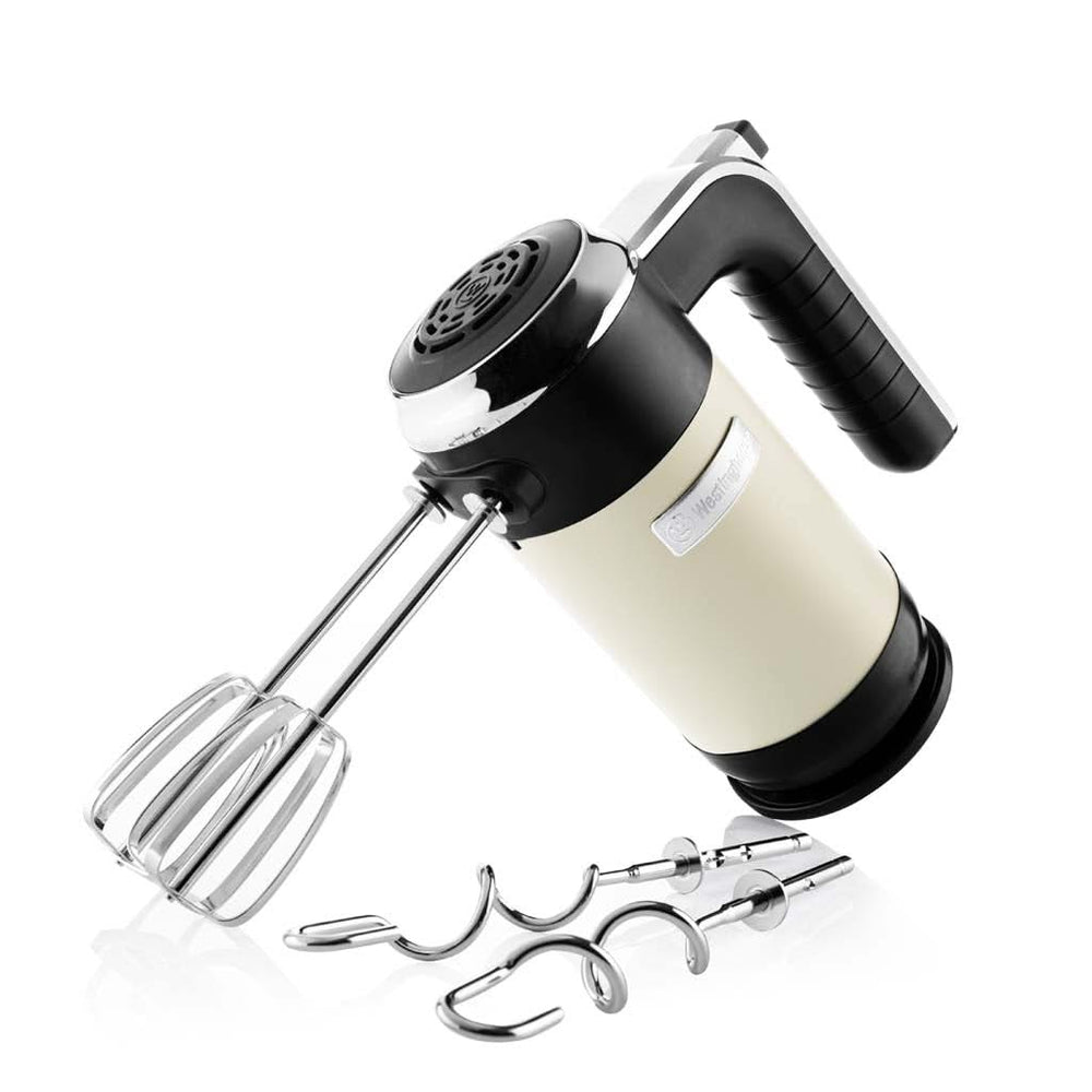 Westinghouse Handmixer Retro Kollektionen - 6 Stufen - Vanille Weiß - WKHM250WH