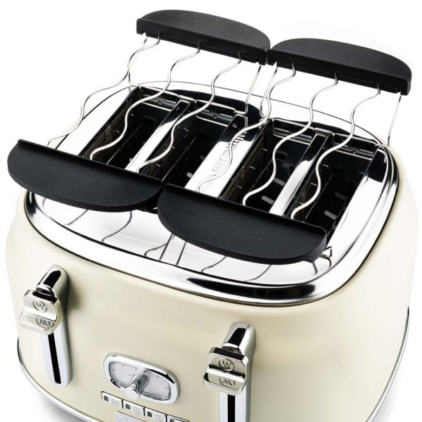 Westinghouse Toaster Retro Collections - 4 Schlitze - Vanille Weiß - WKTTB809WH