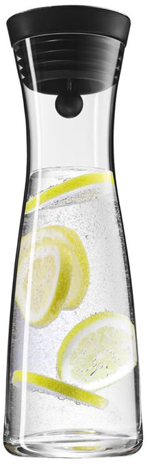 WMF Basic Wasserkaraf - Tropffrei - Inkl. Fruchtfilter - Schwarz / Silber - 1,5 Liter