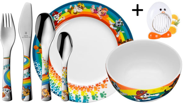 WMF Kinderbesteck Paw Patrol 6-teilig - Inklusive GRATIS Cookinglife Eierschneider Küken