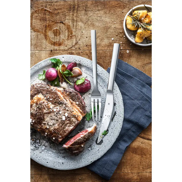 WMF Steakbesteck Nuova 12-teilig - Inklusive GRATIS Cookinglife Pfeffer- und Salzmahlerset