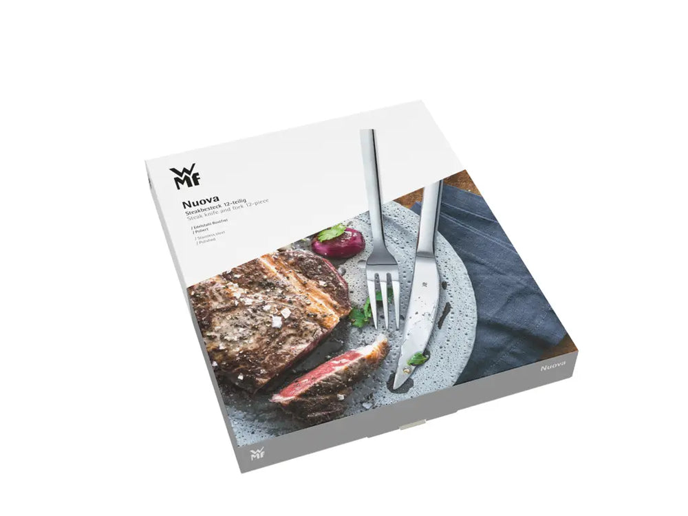 WMF Steakbesteckset Nuova - 12-teilig / 6 Personen