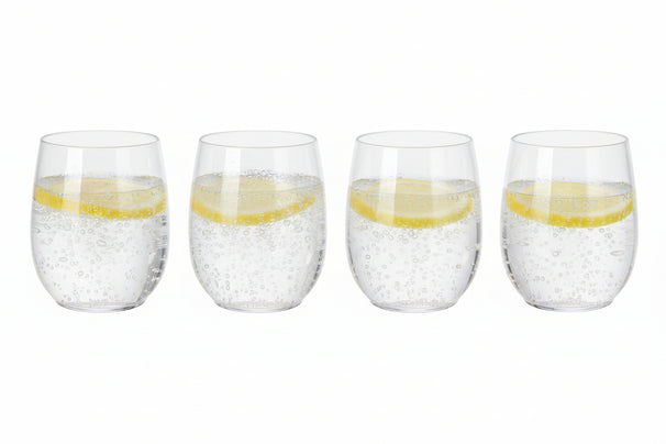 Cookinglife Kunststoff-Wassergläser – CampVibe – Outdoor – Unzerbrechlich – 400 ml – 4er-Set