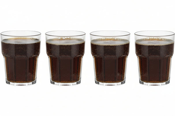 Cookinglife Kunststoff-Wassergläser, stapelbar – CampVibe – Outdoor – Unzerbrechlich – 275 ml – 4er-Set