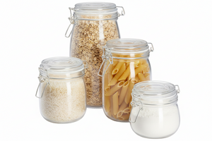 Cookinglife Weck-Einmachglas-Set – Glas – Einmachen und Konservieren – Vorratsgläser – Transparent – ​​4-teilig