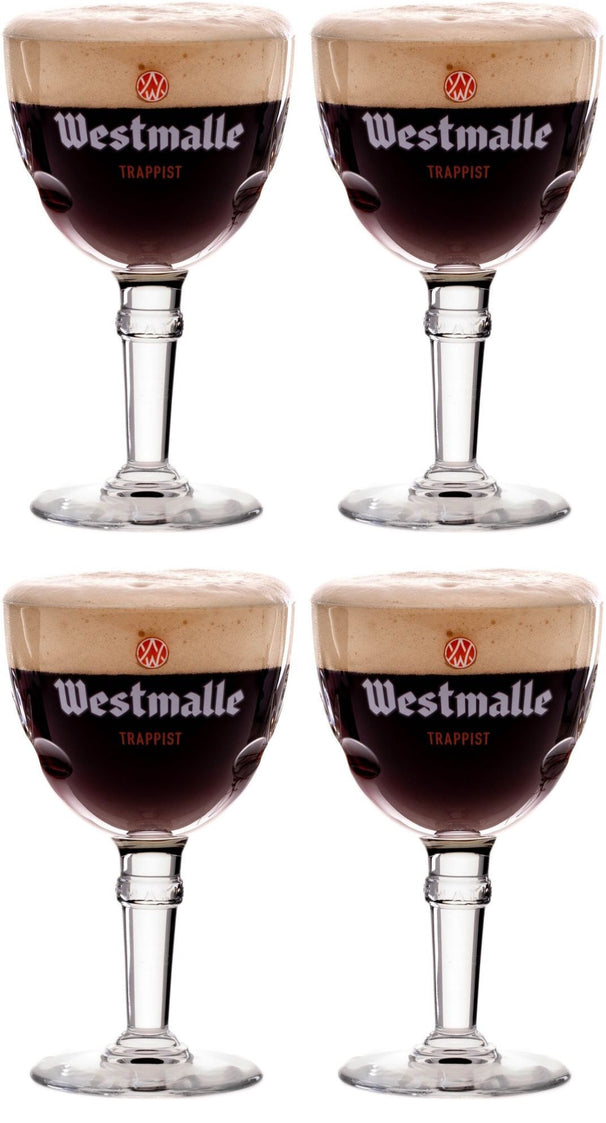 Westmalle Trappistenbiergläser - 330 ml - 4 Stück