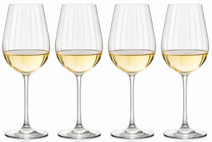 Cookinglife Weißweingläser Glas 520 ml 4er Set - Spülmaschinenfest - Verano