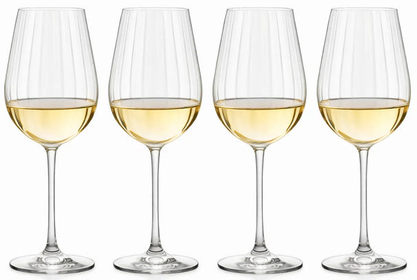 Cookinglife Weißweingläser Glas 520 ml 4er Set - Spülmaschinenfest - Verano