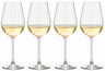 Cookinglife Weißweingläser Glas 520 ml 4er Set - Spülmaschinenfest - Verano