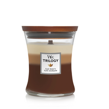 WoodWick Duftkerze Medium Trilogy Café Sweets - 11 cm / ø 10 cm