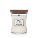 WoodWick Duftkerze Medium White Tea & Jasmine - 11 cm / ø 10 cm