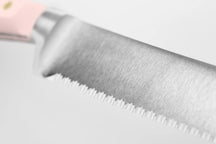 Wusthof Messerset Classic Kochmesser Santokumes Brotmesser Officemes - Pinkes Himalaya Salz 4-teilig