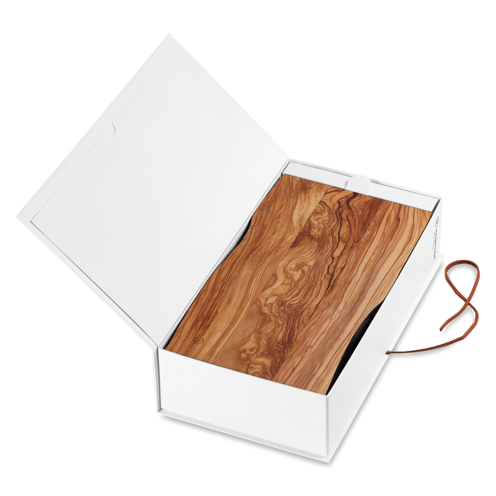 Wusthof Geschenkeset Amici - Kochmesser, Schneidebrett & Olivenöl