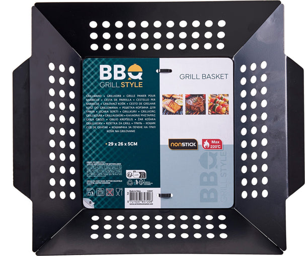 Cookinglife BBQ Grillmand - Non Stick - 29 x 26 x 5 cm
