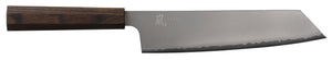 Yaxell Kiritsuke Messer Hana 20 cm – 3-lagiger Edelstahl – dunkelbrauner Pakkaholzgriff