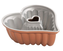 Nordic Ware Backform Elegant Heart Bundt Kupfer 28 x 27 cm / 2.4 Liter