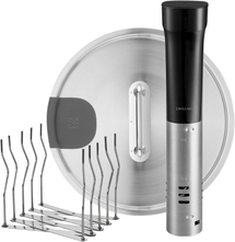 Zwilling Sous Vide Set (Sous Vide Stick, Sous Vide Rack und Sous Vide Deckel) Enfinigy – Schwarz – 3-teiliges Set