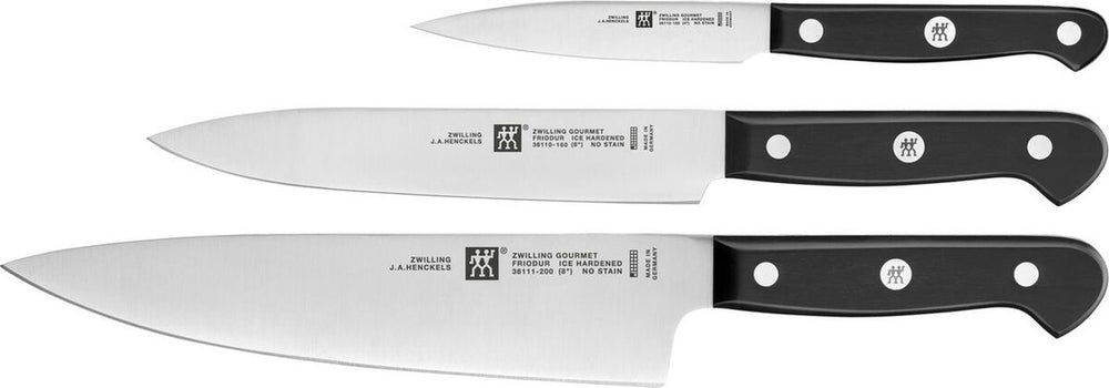 Zwilling Gourmet Messerset 3-teilig (Kochmesser, Tranchiermesser, Schälmesser)