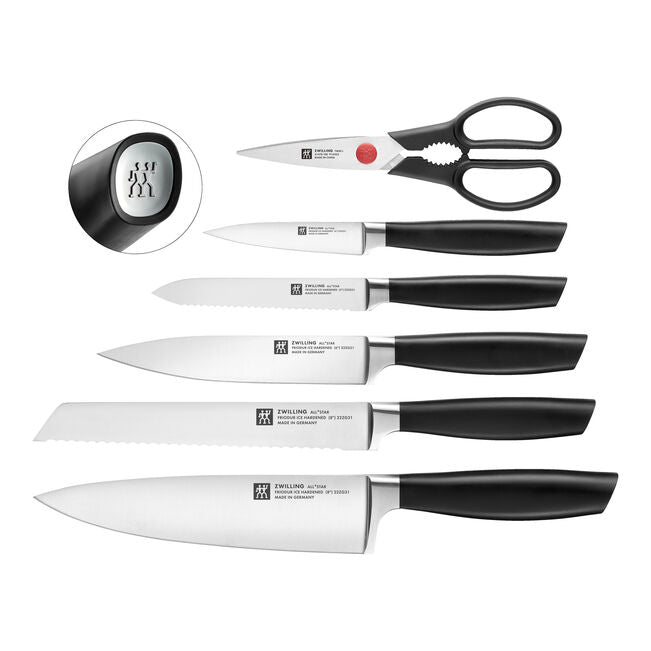 ZWILLING All Star 7-teilig, Messerblock, Anthrazit