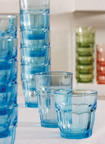 Bormioli Rocco Wassergläser Rock Bar Blau 270 ml - 6 Stücke