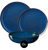 ASA Selection Geschirrset Saisons - Mitternachtsblau - 18-teilig / 6 Personen - 6 Speiseteller, 6 Frühstücksteller und 6 Schalen