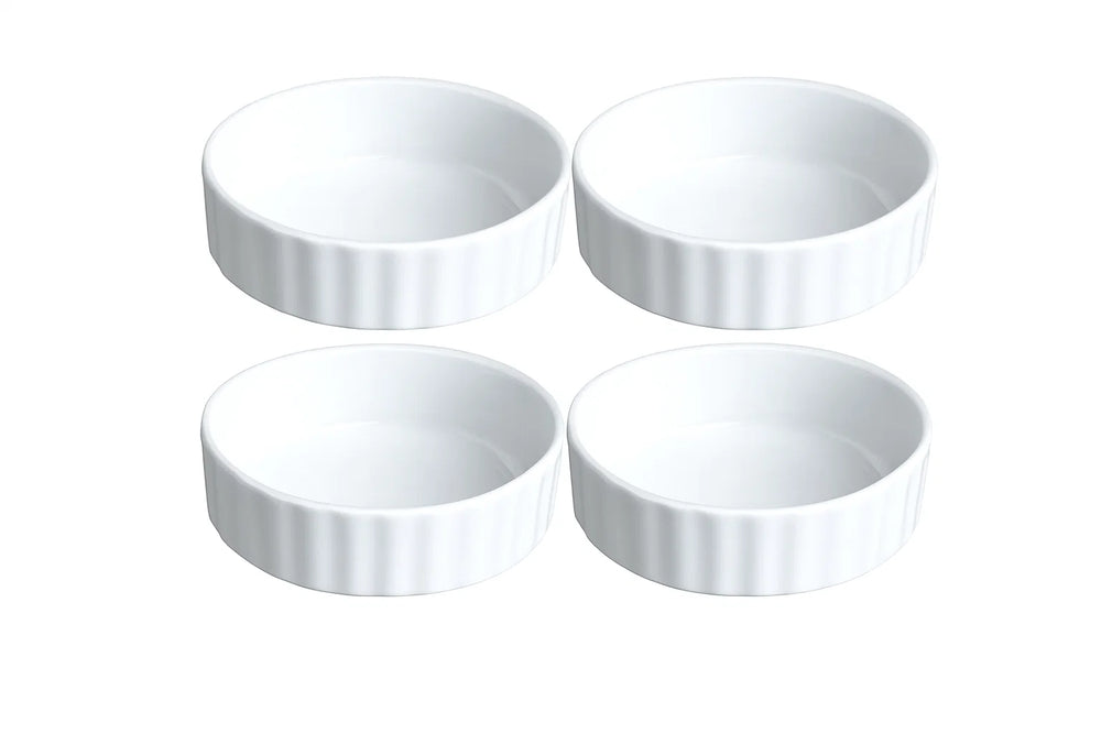 Cookinglife Creme Brulee Set - Creme Brulee Schalen ø 12 cm 4 Stück + Creme Brulee Brenner