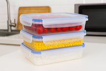 Cookinglife Vershoudbehälter Clip & Fresh 1.4 Liter - 23 x 16.5 x 6.5 cm - 3 Stuks