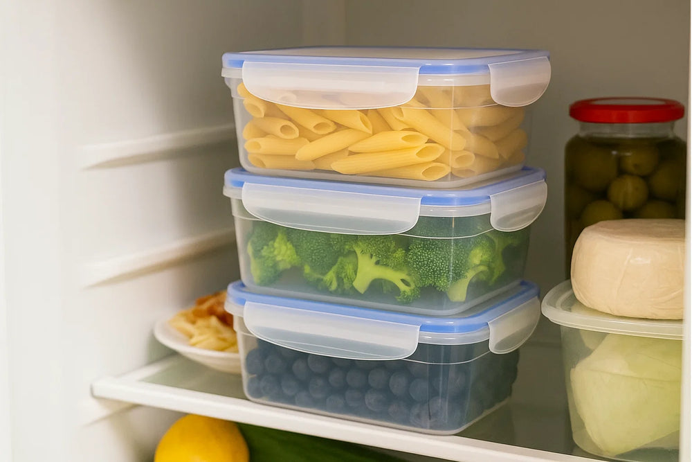 Cookinglife Vershoudbehälter Clip & Fresh 1,1 Liter - 18 x 13,5 x 8 cm - 3 Stück
