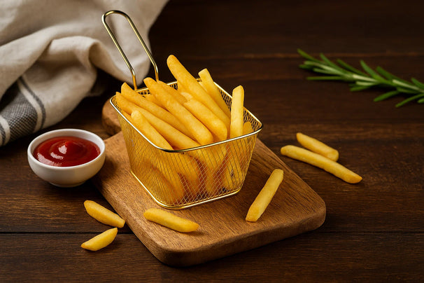 Cookinglife Pommeskorb Gold 14 x 11 x 7 cm