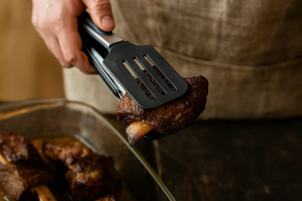 Cookinglife Servierzange RVS Schwarz