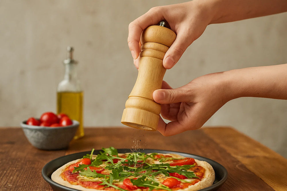 Cookinglife Salzmühle Rocca Natur - Keramik Mahlwerk - 16,5 cm