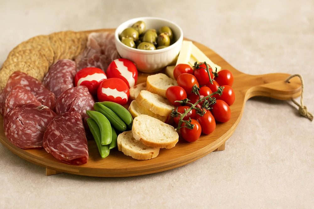 Cookinglife Servierbrett Pizzabrett XXL Organic Bambus ø 42 cm