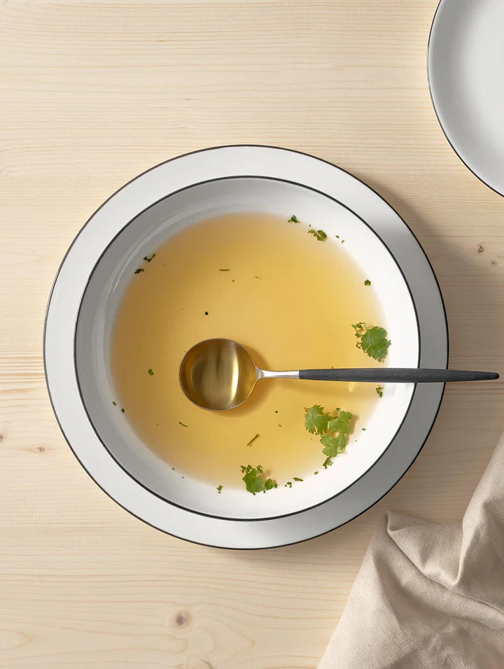 ASA Selection Tiefe Teller / Pastateller A Table Ligne Noire ø 22 cm - 4 Stück