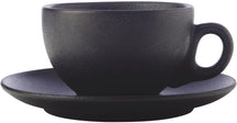 Maxwell & Williams Tasse und Untertasse Caviar Black 250 ml