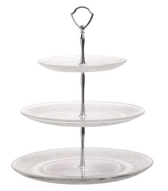 Cosy & Trendy Etagere / Servierturm Retro - Glas - ø 29 cm - 3-stöckig