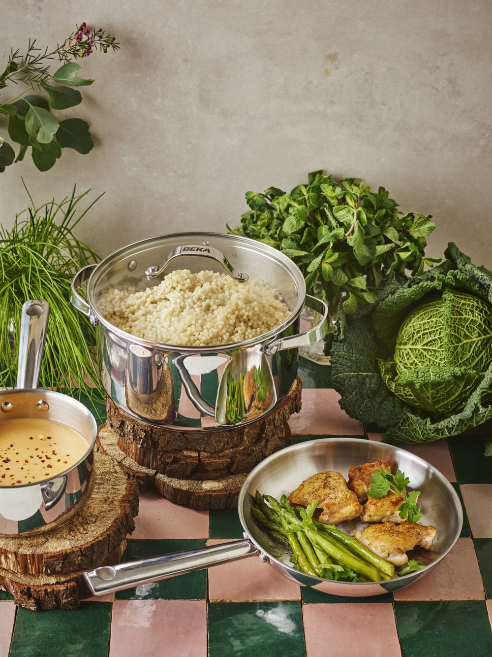 Beka Kochtopf mit Glasdeckel - Cicla - Edelstahl - ø 20 cm - 2,8 Liter - geeignet für alle Wärmequellen