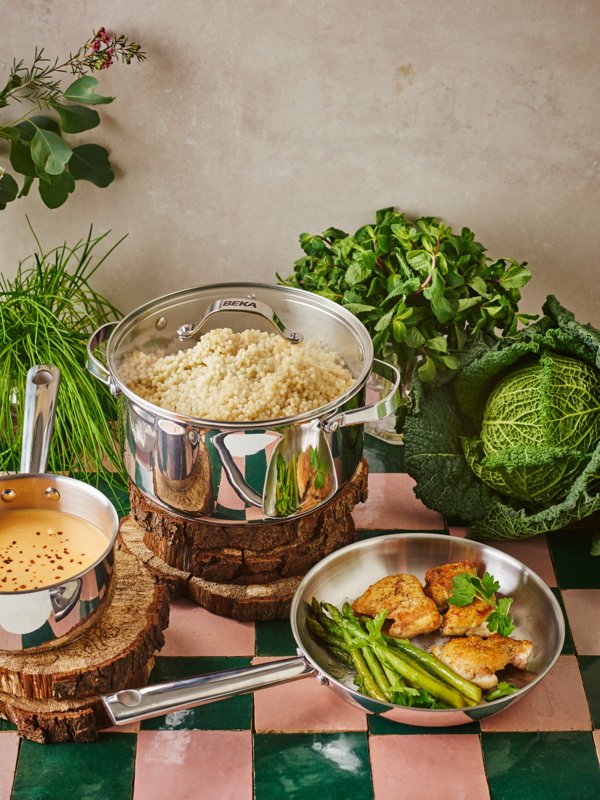 Beka Kochgeschirr Set Cicla 6-teilig - ohne Antihaftbeschichtung - geeignet für alle Wärmequellen (Kochpannen, Stielkannen & Bratpfannen)