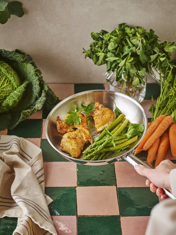 Beka Bratpfannen Set Cicla - RVS - ø 24 & 28 cm - ohne Antihaftbeschichtung - geeignet für alle Wärmequellen