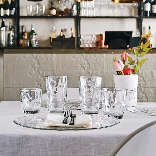 Bormioli Rocco Glas-Set - Wassergläser - Transparent - Diamant - 300 ml - 12-teilig