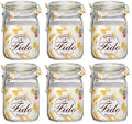 Bormioli Rocco Fido Einmachgläser, 11 x 11 cm / 1 Liter – 6 Stück