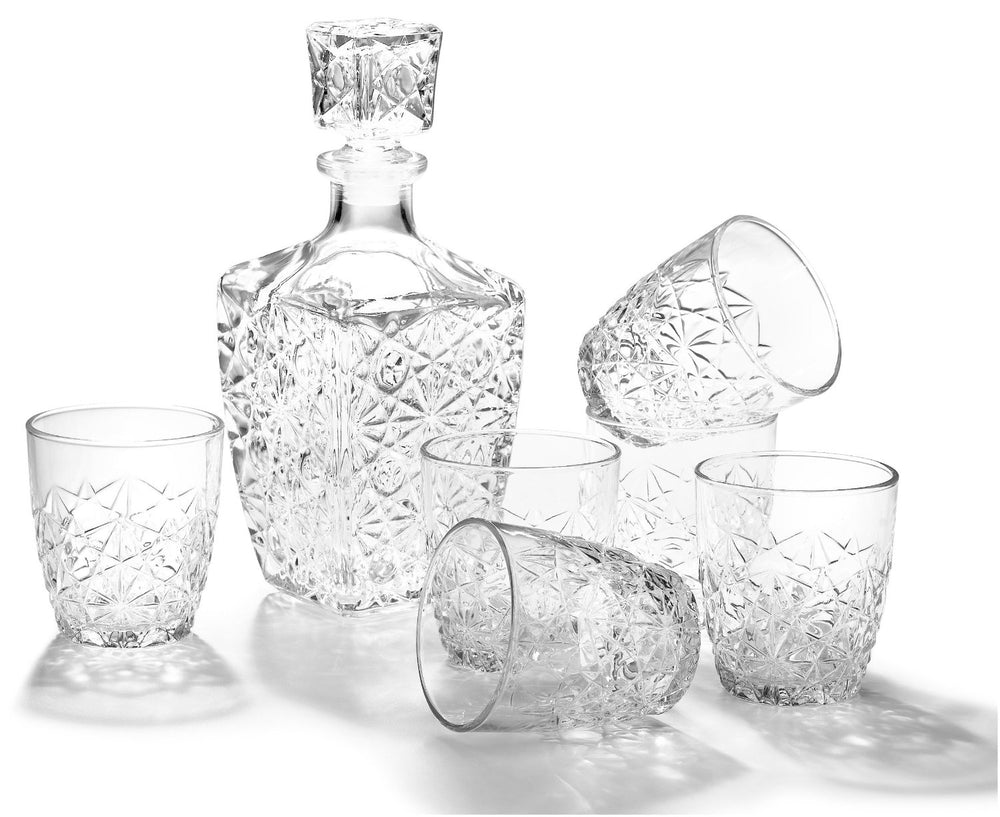 Bormioli Rocco Whiskey Set Dedalo 7-teilig