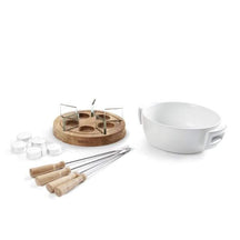 Boska Fondueset Twinkle - 4 Personen - weiß/braun